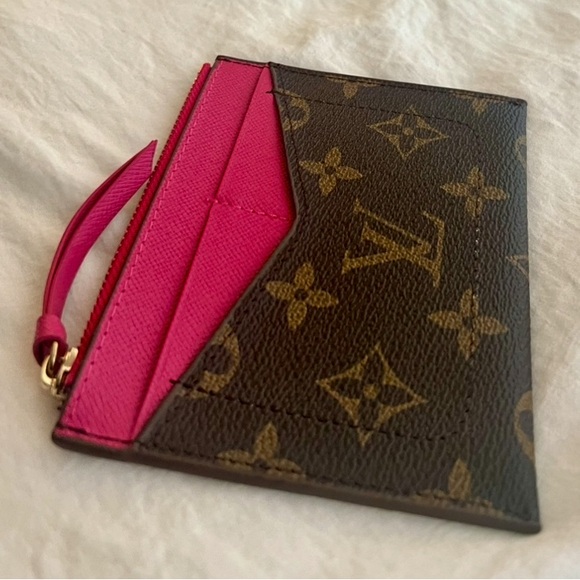 👑✅PRICE FIRM✅ Brown and Pink Fashion Monogram Card Case. Brand New! - Picture 2 of 15